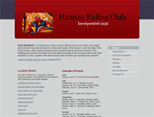 Tablet Screenshot of hansonridingclub.org